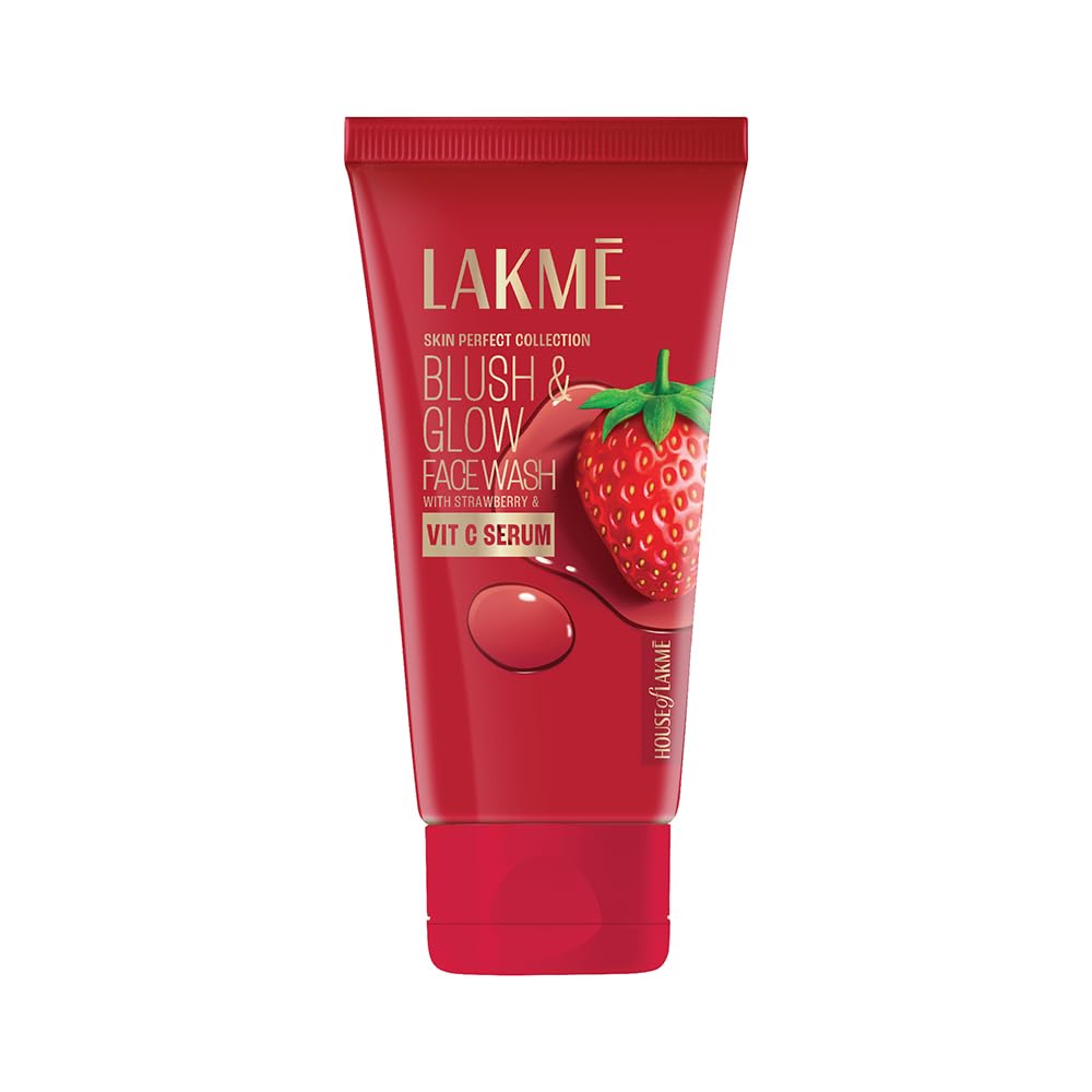 Lakme Blush & Glow Strawberry Refreshing Gel Face Wash 100 g