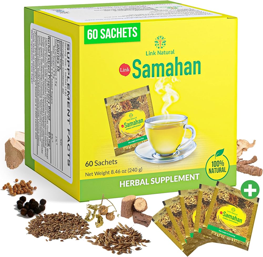 Samahan Ayurvedic Herbal Ceylon Tea Natural Drink 200 Packets