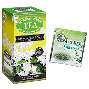 Mlesna Jasmine Green Tea Luxury Foil Envelope 30 Tea Bags (60g)