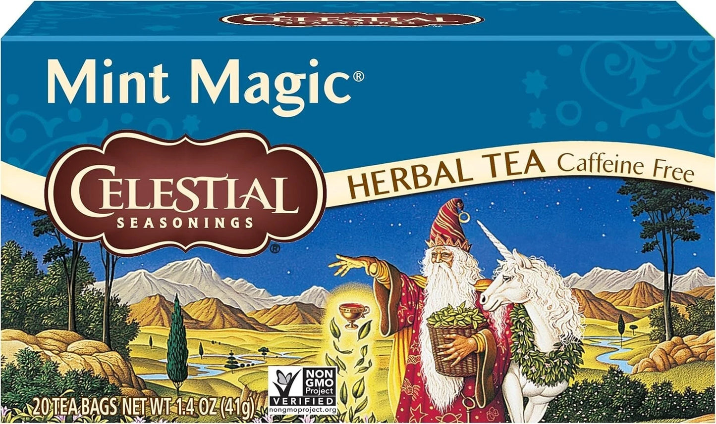 Celestial Seasonings Herbal Tea Mint Magic | 41g | 20 Tea Bag