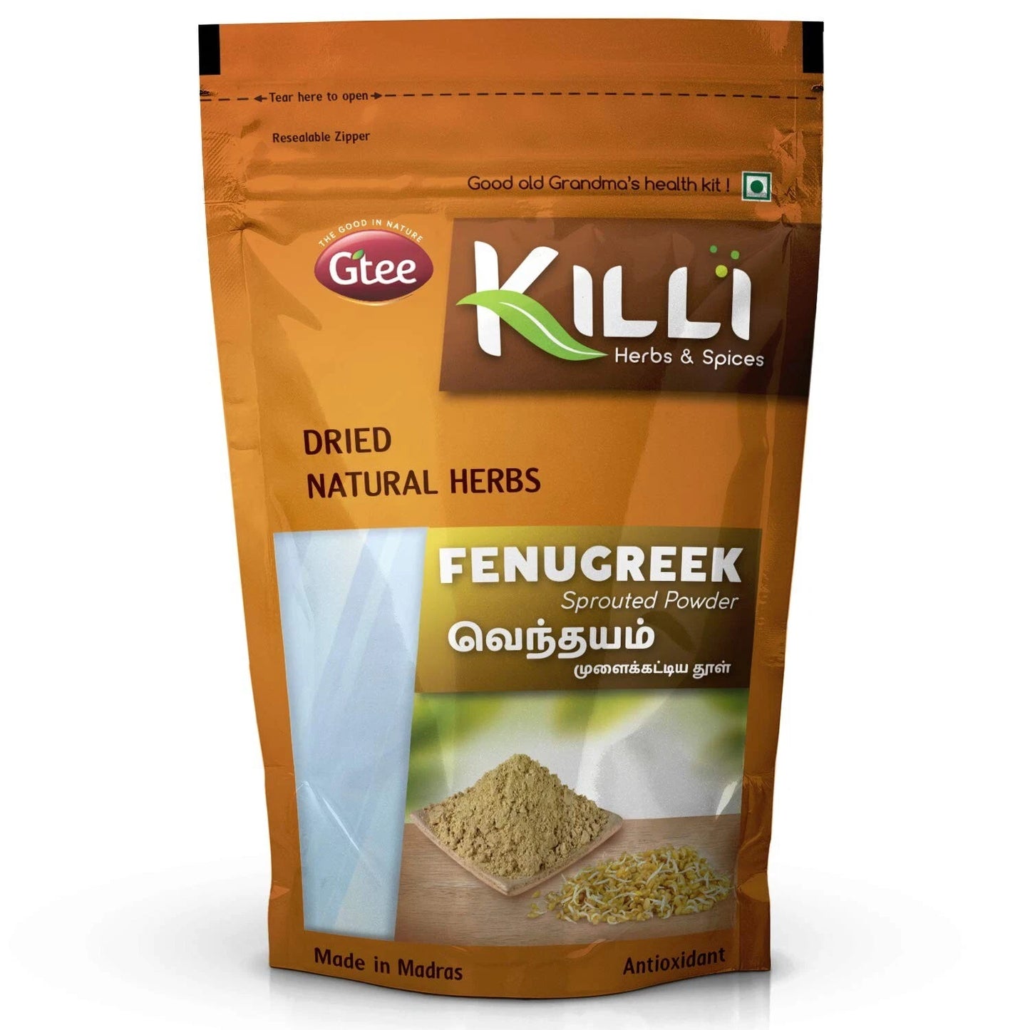 KILLI Sprouted Fenugreek Powder, 100g